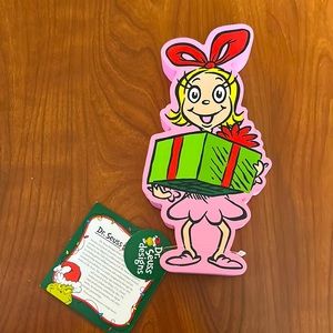 The GRINCH, Cindy Lou Who wooden Christmas Decoration